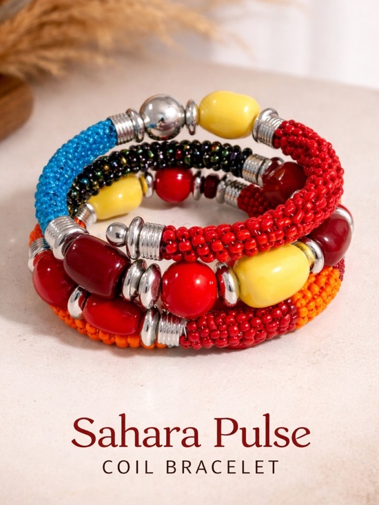 Jewelry - Coil Bracelet Multi Color OSFA